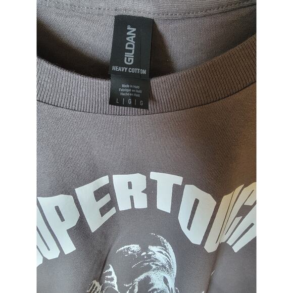 Supertouch band t shirt size large asphalt gray - Picture 2 of 2